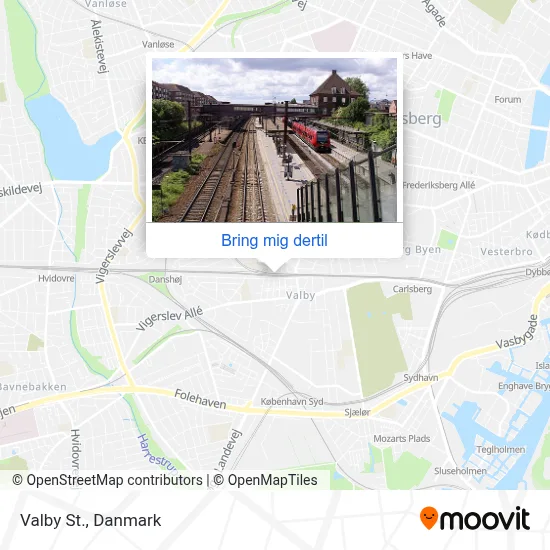 Valby St. kort