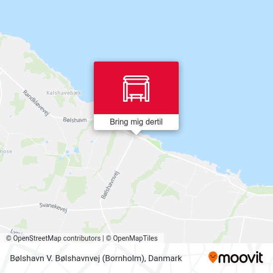 Bølshavn V. Bølshavnvej (Bornholm) kort