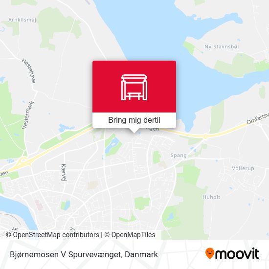 Bjørnemosen V Spurvevænget kort