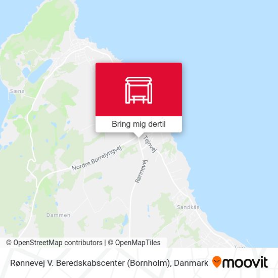 Rønnevej V. Beredskabscenter (Bornholm) kort