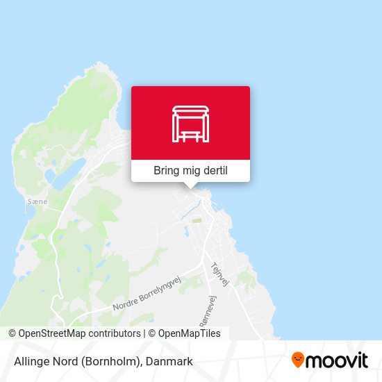 Allinge Nord (Bornholm) kort