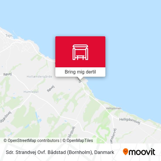 Sdr. Strandvej Ovf. Bådstad (Bornholm) kort