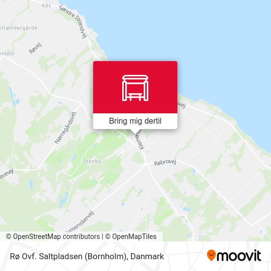 Rø Ovf. Saltpladsen (Bornholm) kort