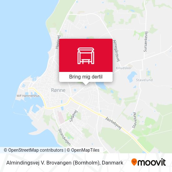 Almindingsvej V. Brovangen (Bornholm) kort