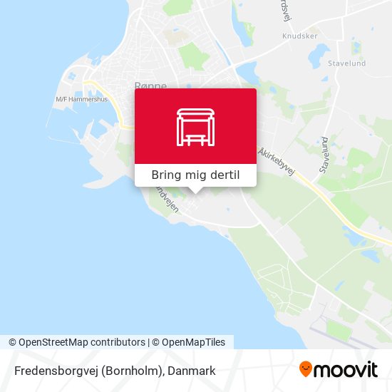 Fredensborgvej (Bornholm) kort