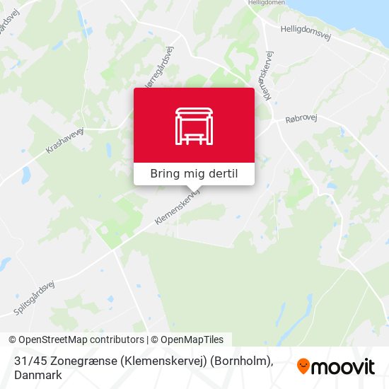 31 / 45 Zonegrænse (Klemenskervej) (Bornholm) kort