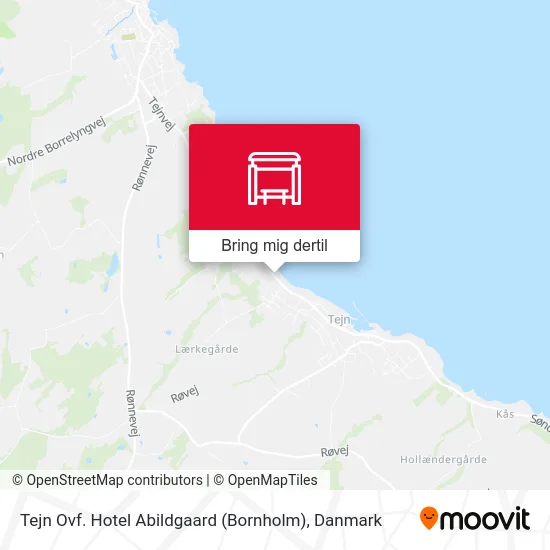 Tejn Ovf. Hotel Abildgaard (Bornholm) kort