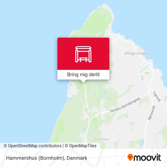 Hammershus (Bornholm) kort