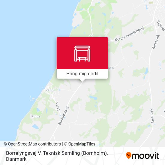 Borrelyngsvej V. Teknisk Samling (Bornholm) kort
