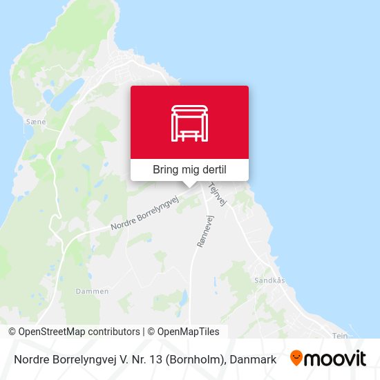 Nordre Borrelyngvej V. Nr. 13 (Bornholm) kort