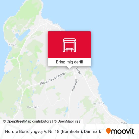 Nordre Borrelyngvej V. Nr. 18 (Bornholm) kort