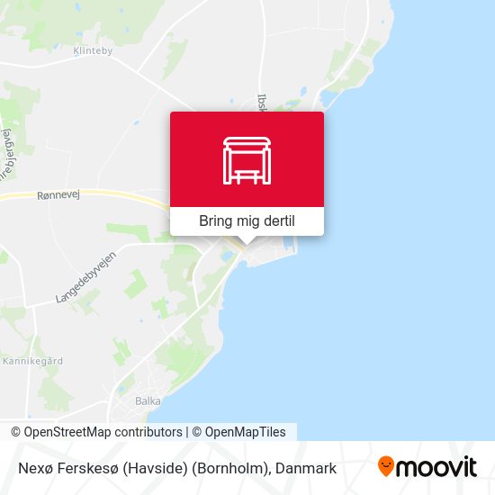 Nexø Ferskesø (Havside) (Bornholm) kort