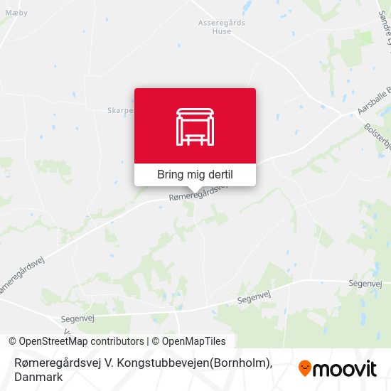 Rømeregårdsvej V. Kongstubbevejen(Bornholm) kort