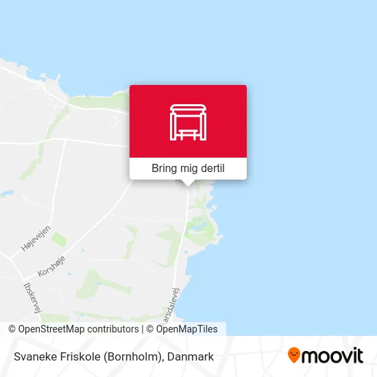 Svaneke Friskole (Bornholm) kort