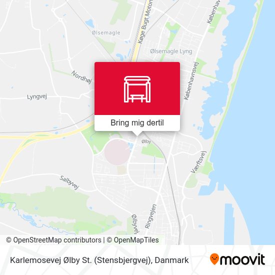 Karlemosevej Ølby St. (Stensbjergvej) kort