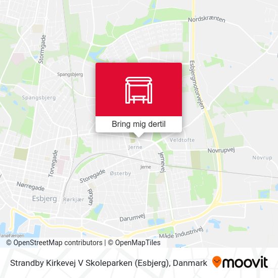 Strandby Kirkevej V Skoleparken (Esbjerg) kort