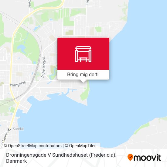 Dronningensgade V Sundhedshuset (Fredericia) kort