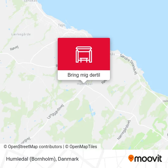 Humledal (Bornholm) kort