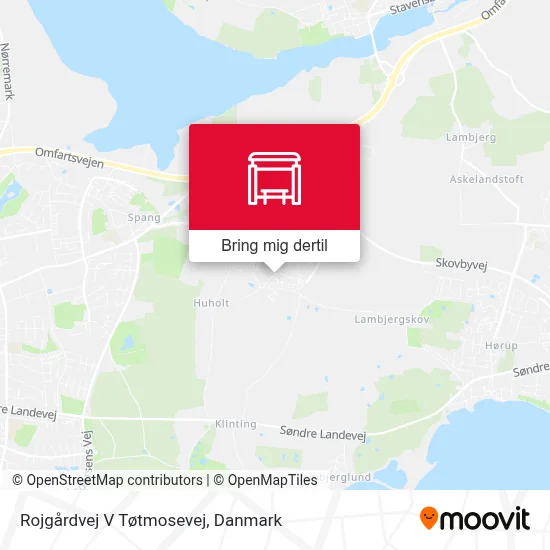 Rojgårdvej V Tøtmosevej kort