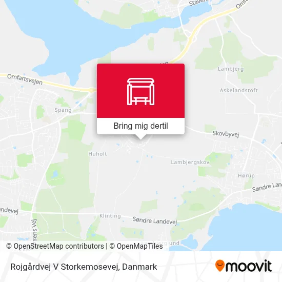 Rojgårdvej V Storkemosevej kort