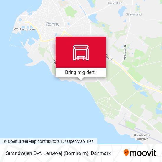 Strandvejen Ovf. Lersøvej (Bornholm) kort