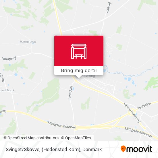 Svinget / Skovvej (Hedensted Kom) kort