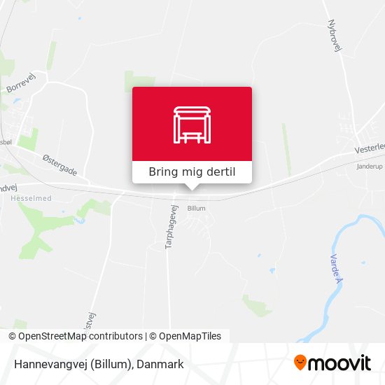 Hannevangvej (Billum) kort