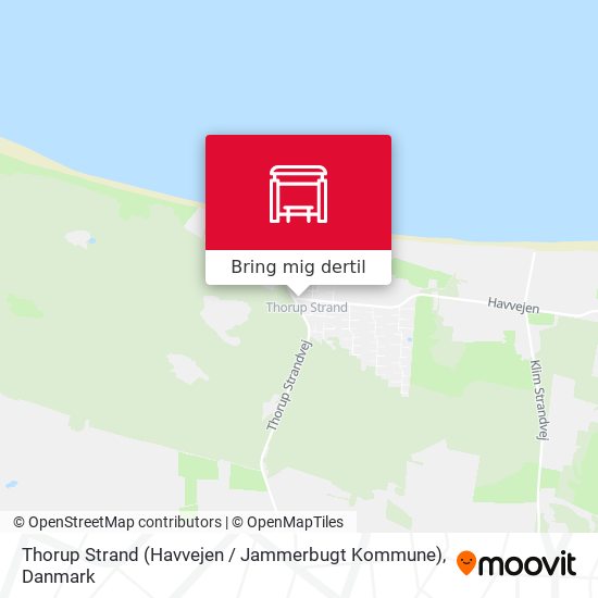 Thorup Strand (Havvejen / Jammerbugt Kommune) kort