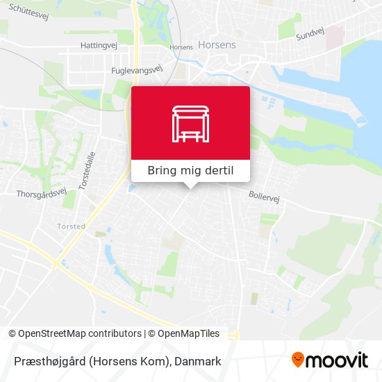 Præsthøjgård (Horsens Kom) kort