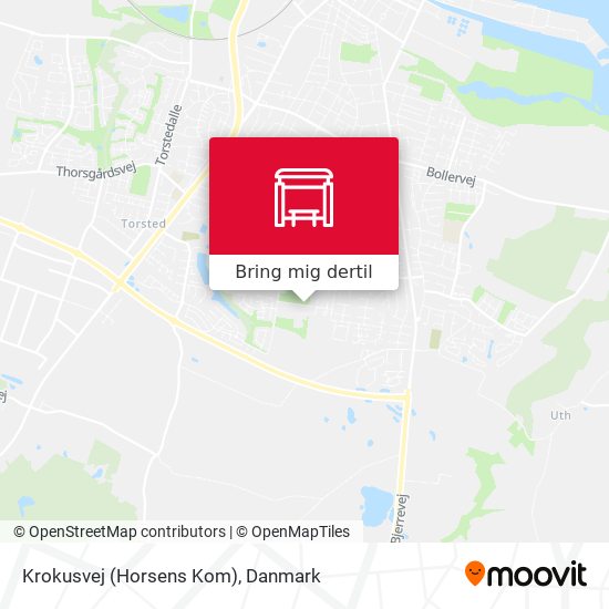 Krokusvej (Horsens Kom) kort