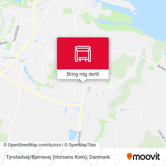 Tyrstedvej / Bjerrevej (Horsens Kom) kort