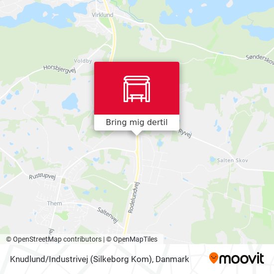Knudlund / Industrivej (Silkeborg Kom) kort