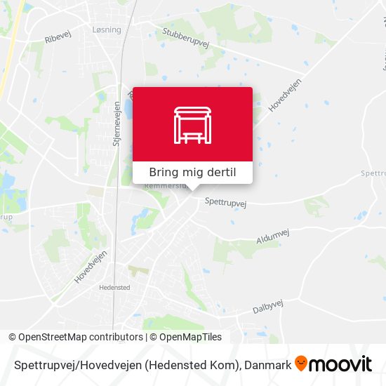 Spettrupvej / Hovedvejen (Hedensted Kom) kort