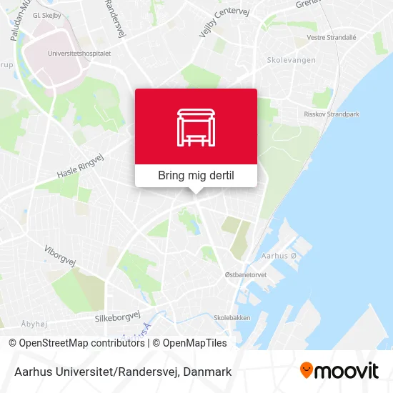 Aarhus Universitet/Randersvej kort