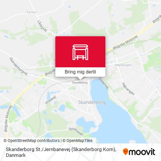 Skanderborg St. / Jernbanevej (Skanderborg Kom) kort