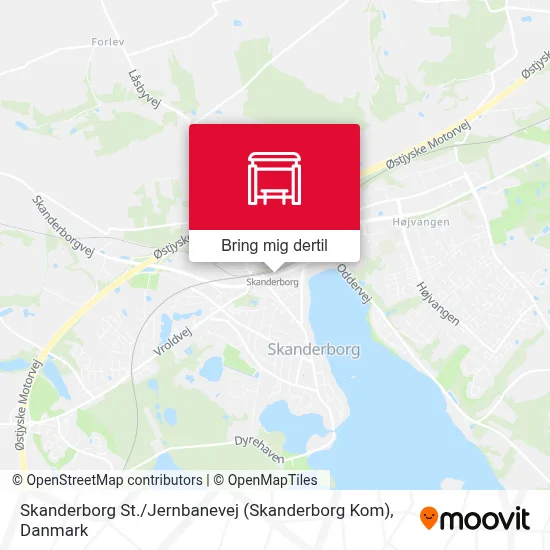 Skanderborg St. / Jernbanevej (Skanderborg Kom) kort