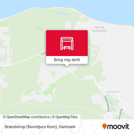 Brøndstrup (Norddjurs Kom) kort