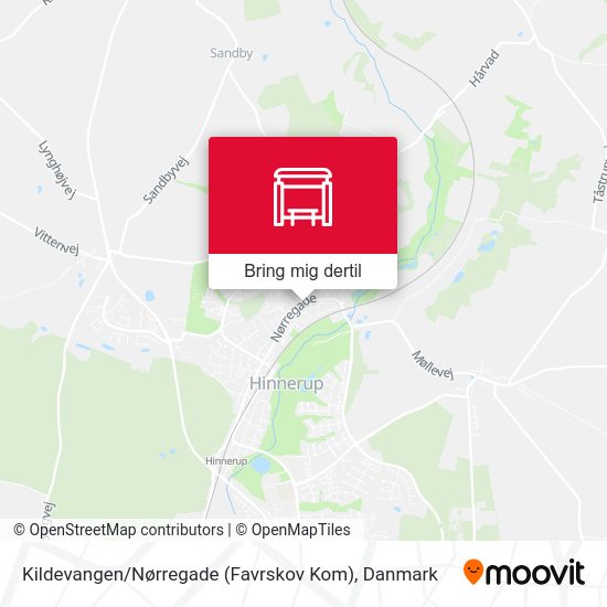 Kildevangen / Nørregade (Favrskov Kom) kort