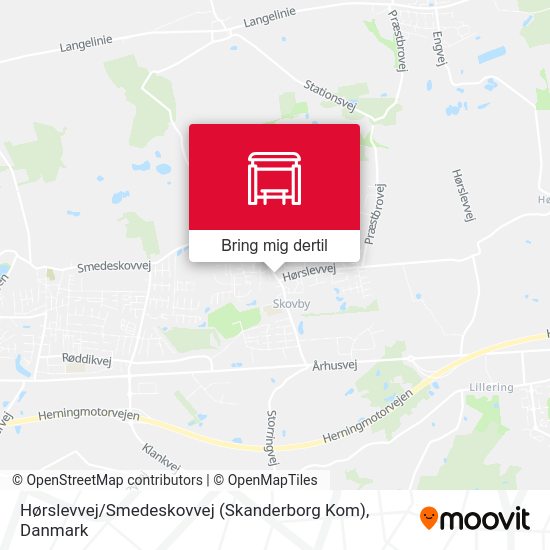 Hørslevvej / Smedeskovvej (Skanderborg Kom) kort