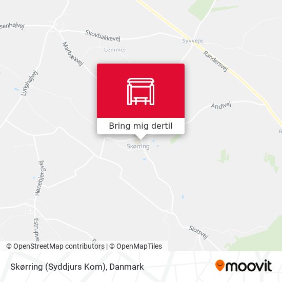 Skørring (Syddjurs Kom) kort