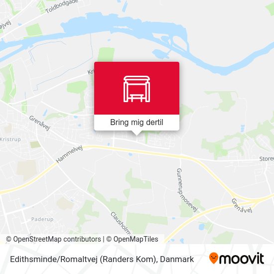 Edithsminde / Romaltvej (Randers Kom) kort