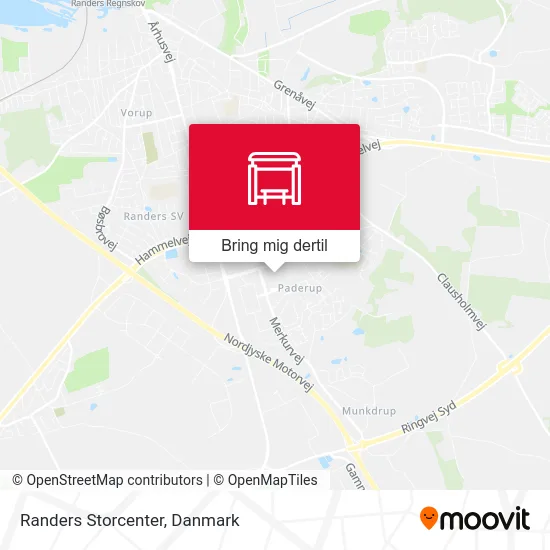 Randers Storcenter kort