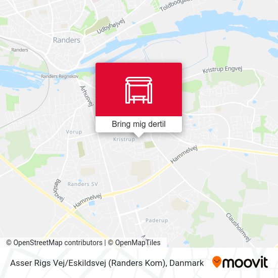 Asser Rigs Vej / Eskildsvej (Randers Kom) kort