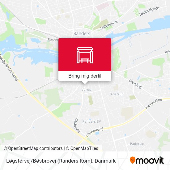 Løgstørvej / Bøsbrovej (Randers Kom) kort