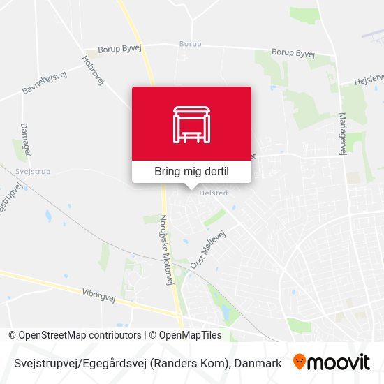 Svejstrupvej / Egegårdsvej (Randers Kom) kort