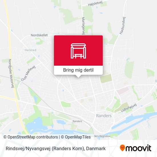Rindsvej / Nyvangsvej (Randers Kom) kort