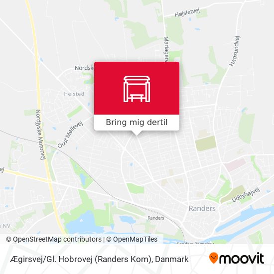 Ægirsvej / Gl. Hobrovej (Randers Kom) kort