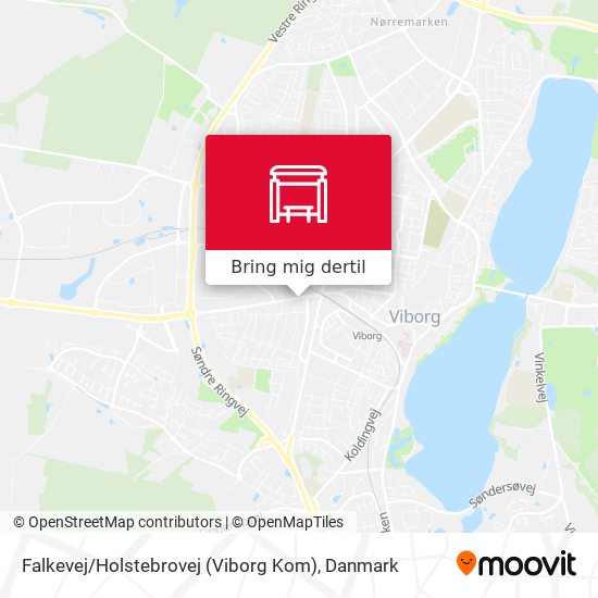 Falkevej / Holstebrovej (Viborg Kom) kort