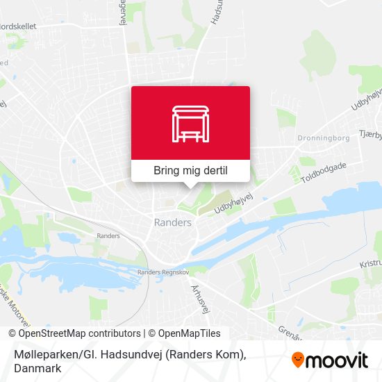 Mølleparken / Gl. Hadsundvej (Randers Kom) kort