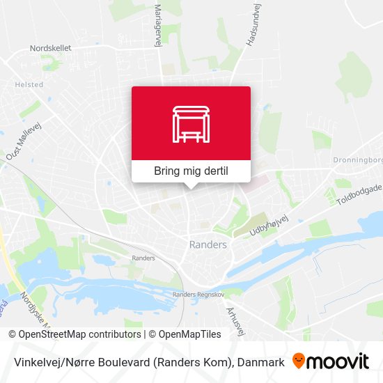 Vinkelvej / Nørre Boulevard (Randers Kom) kort